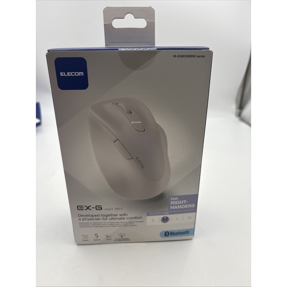 Elecom Wireless Mouse 5 Buttons, Silent Click, Medium Bluetooth